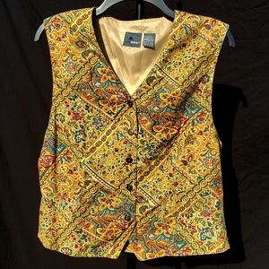 LizWear Vintage Silky Autumn Vest - S